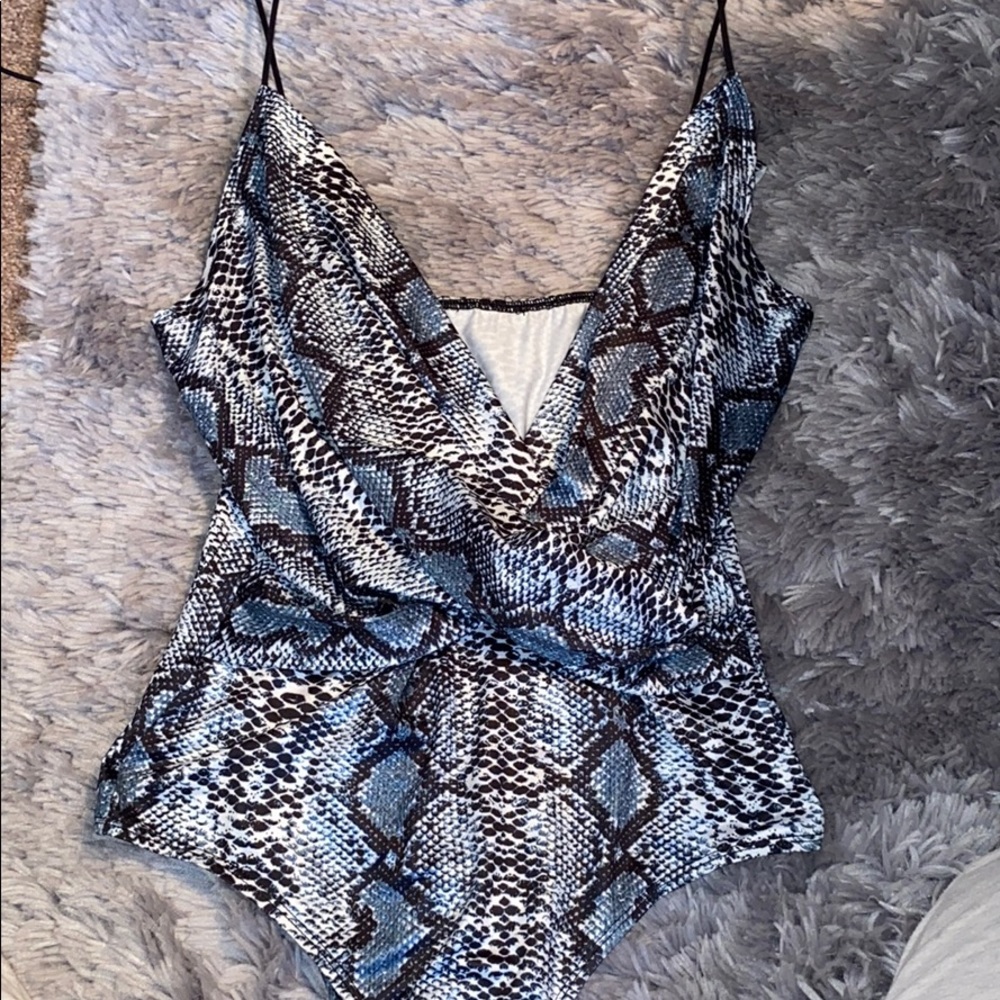 Snakeskin bodysuit